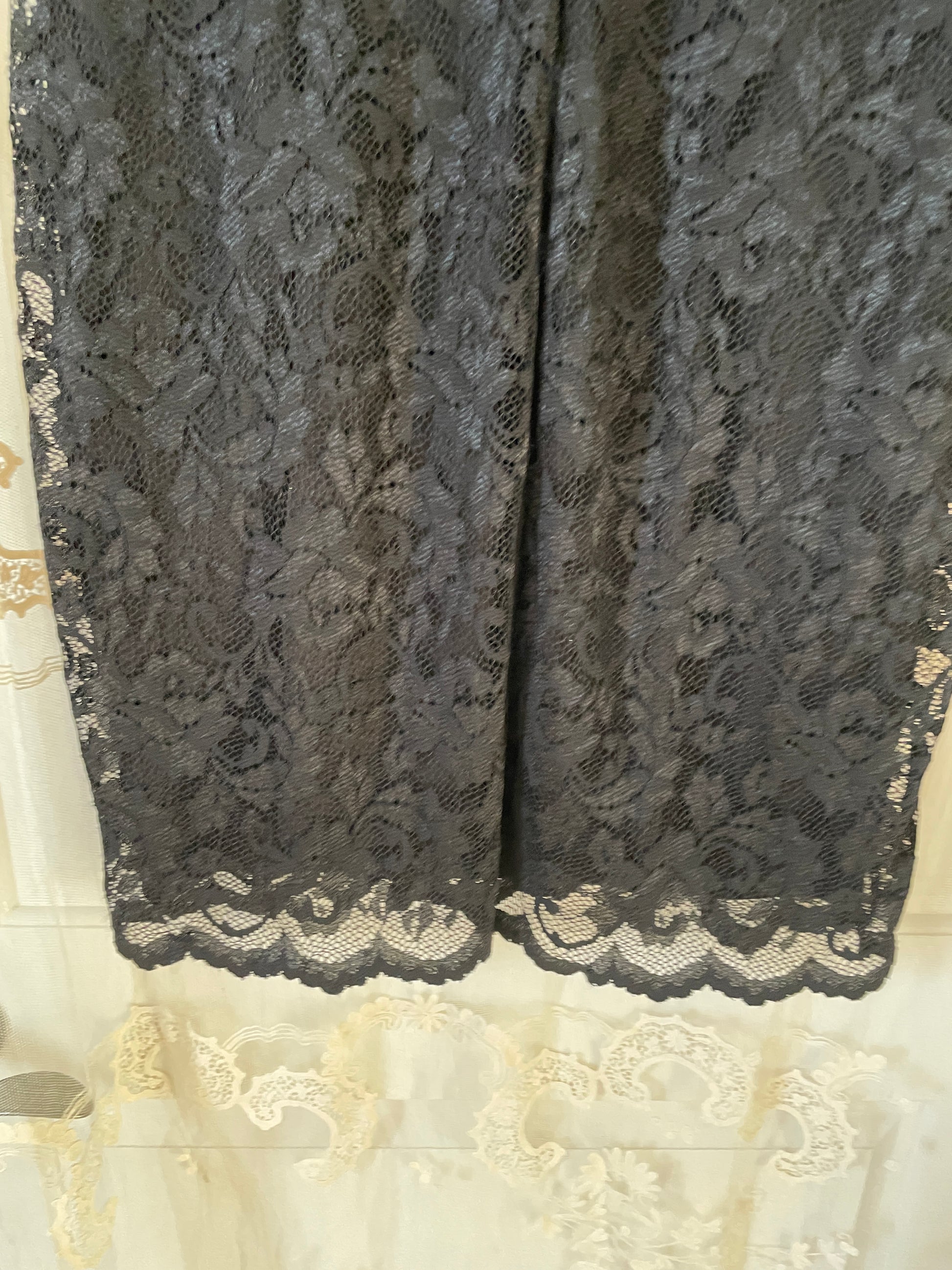 Black Lace Cocktail Party Dress