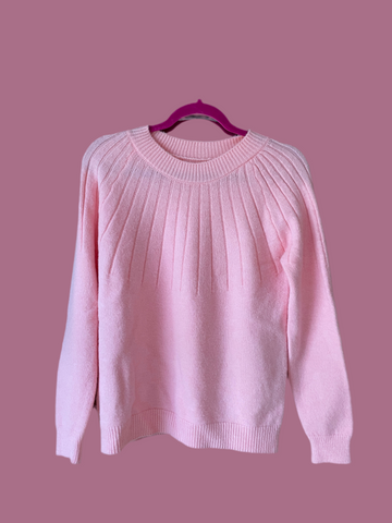 90s Softness of Pink in the Winter Sweater Weather M