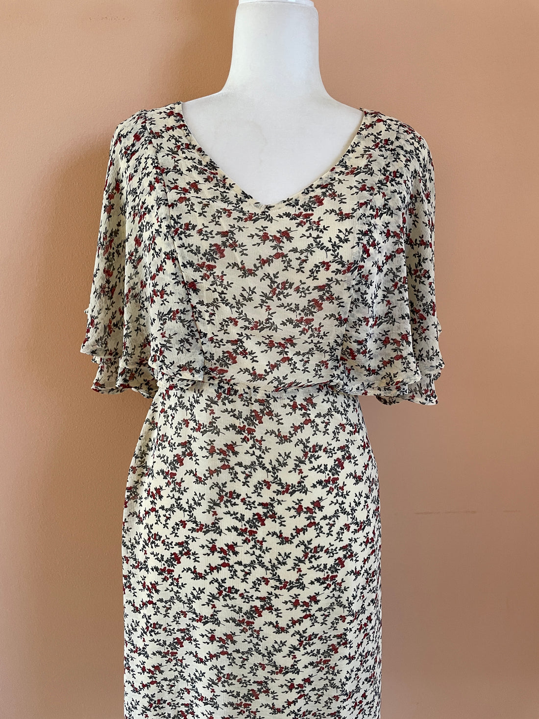 2000s Floral Print Dress