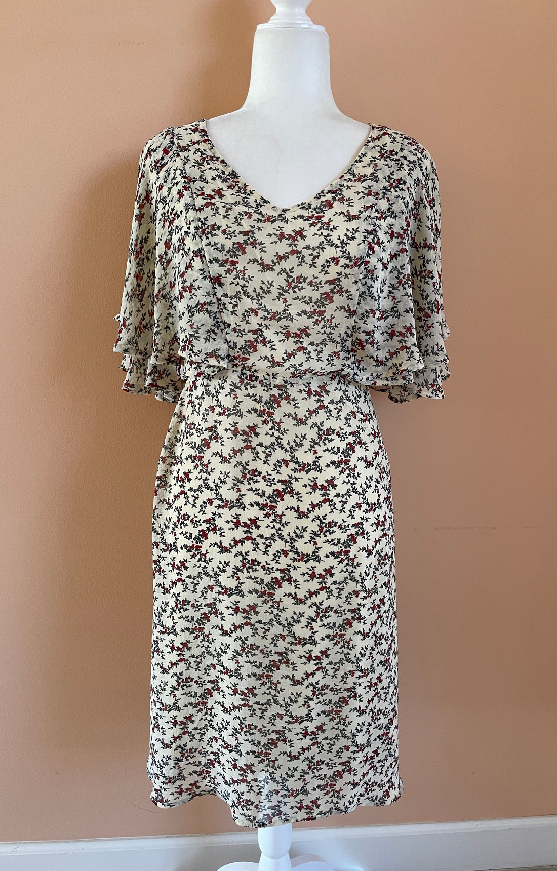 2000s Floral Print Dress
