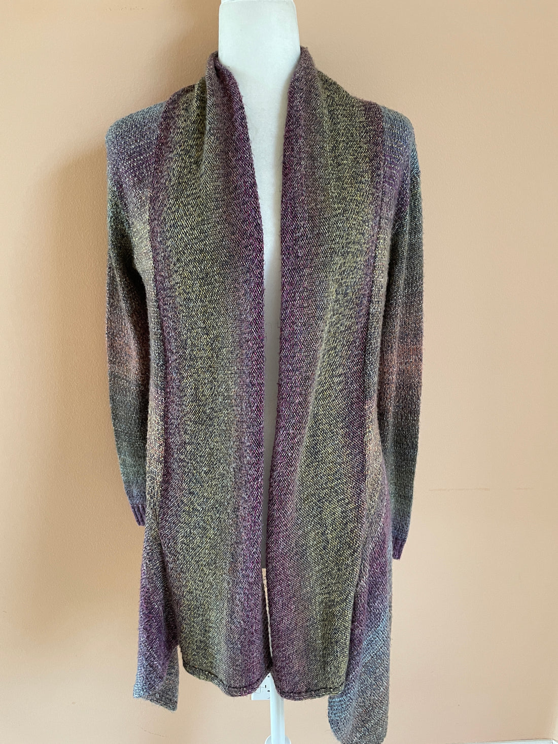 2000s American Rag  Acrylics Multicolor Open Front Cardigan Sweater S