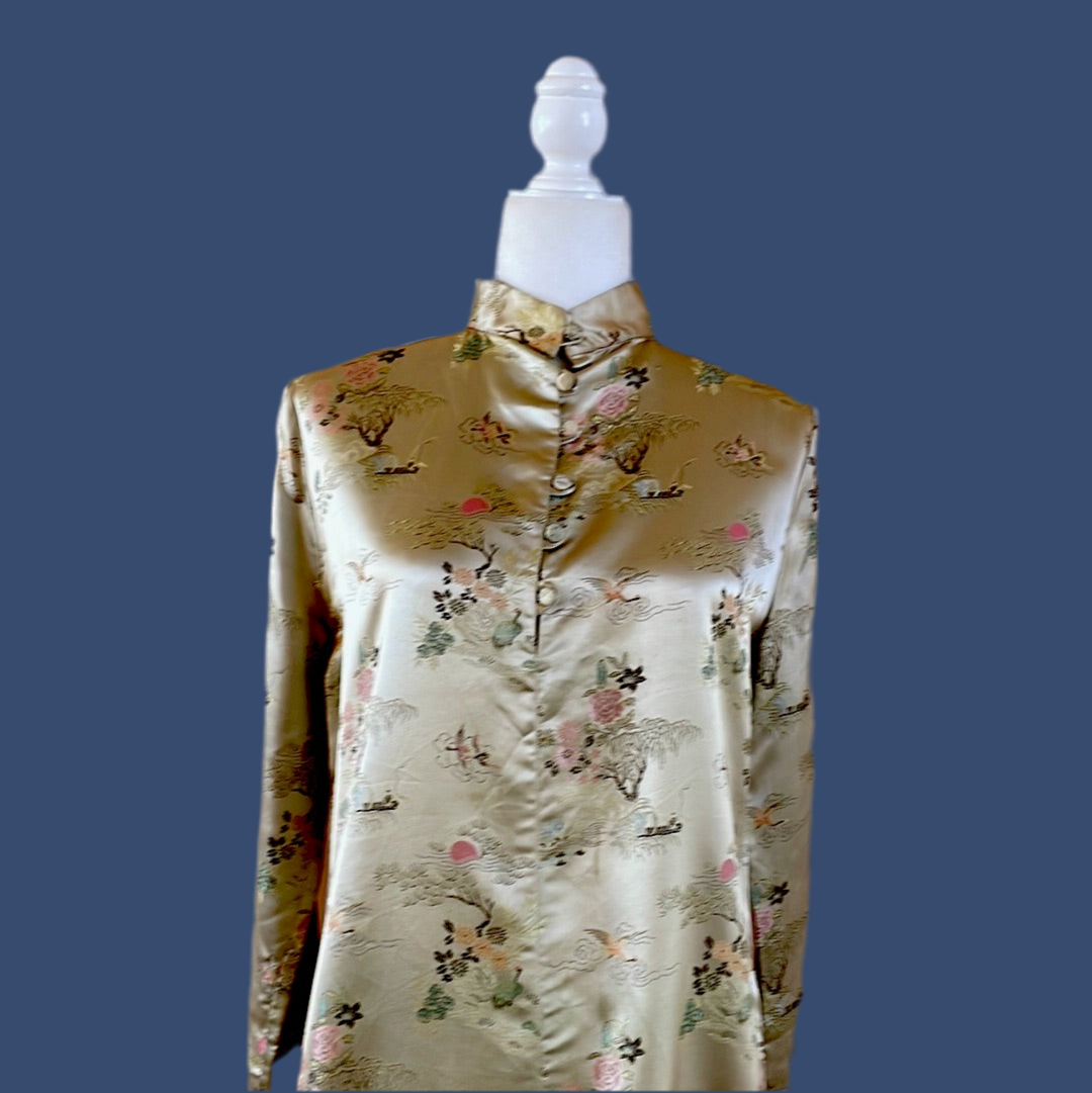 70s Vintage Merric of Afghanistan Hostess Lounge Robe S