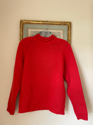 Vintage 70s 100% Wool Pullover Knit Sweater M