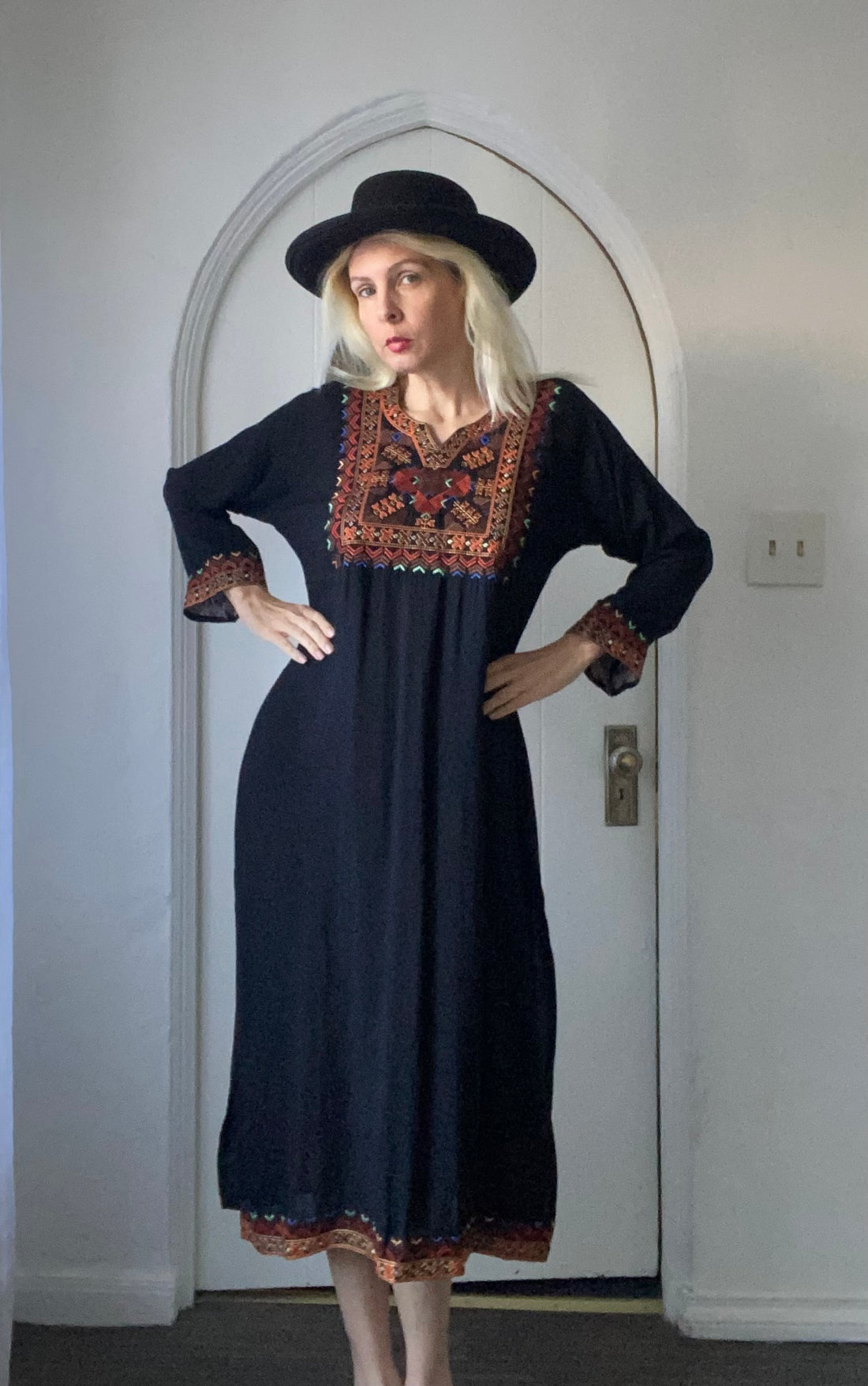 Black Boho Dress