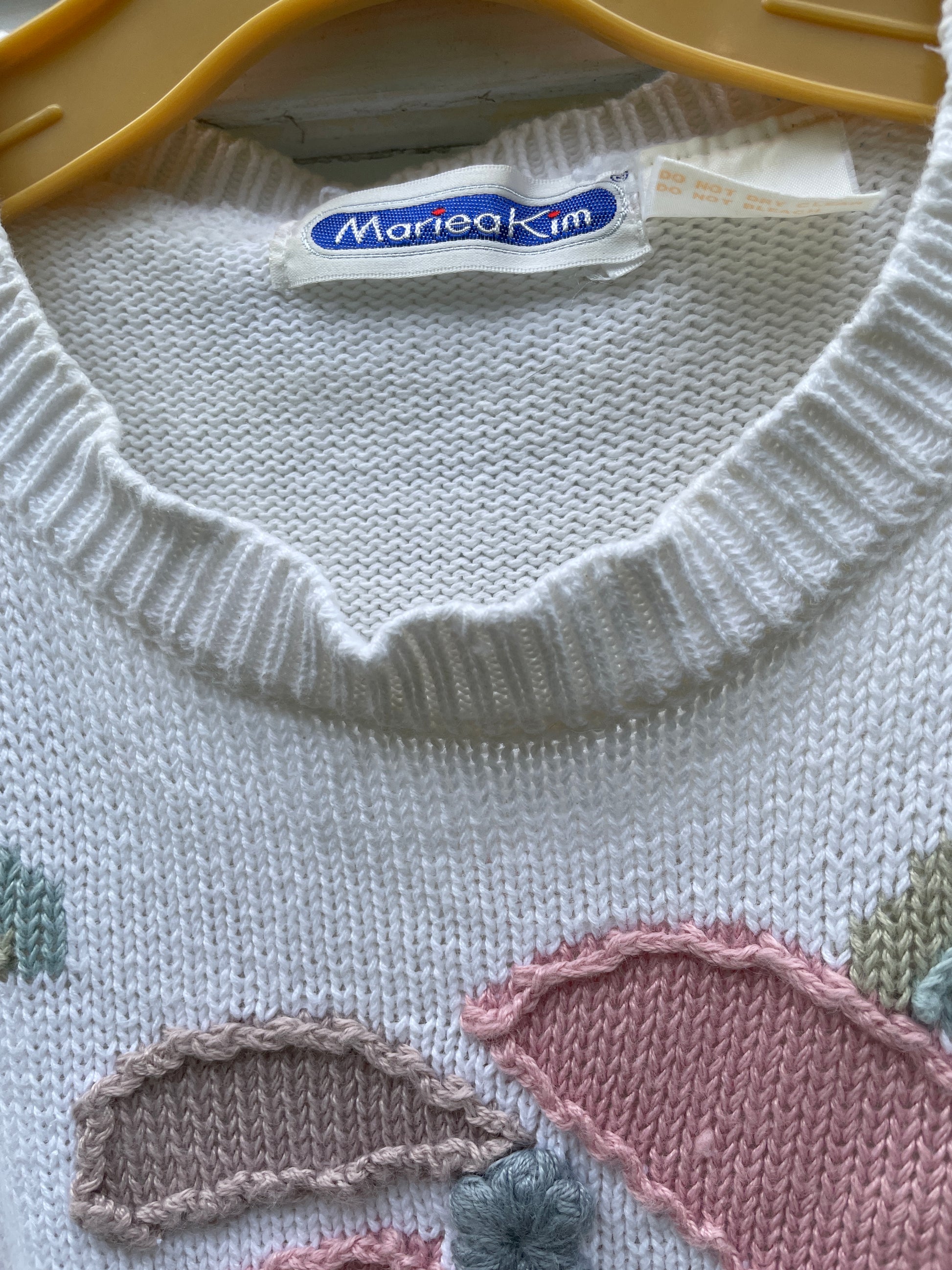  70s Mariea Kim Handmade Wool Blend Knit Vest Top