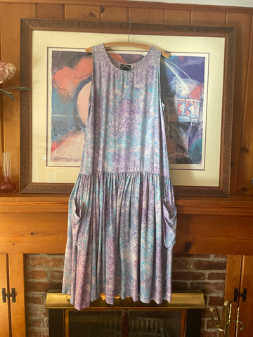 2000s Boho midi dress