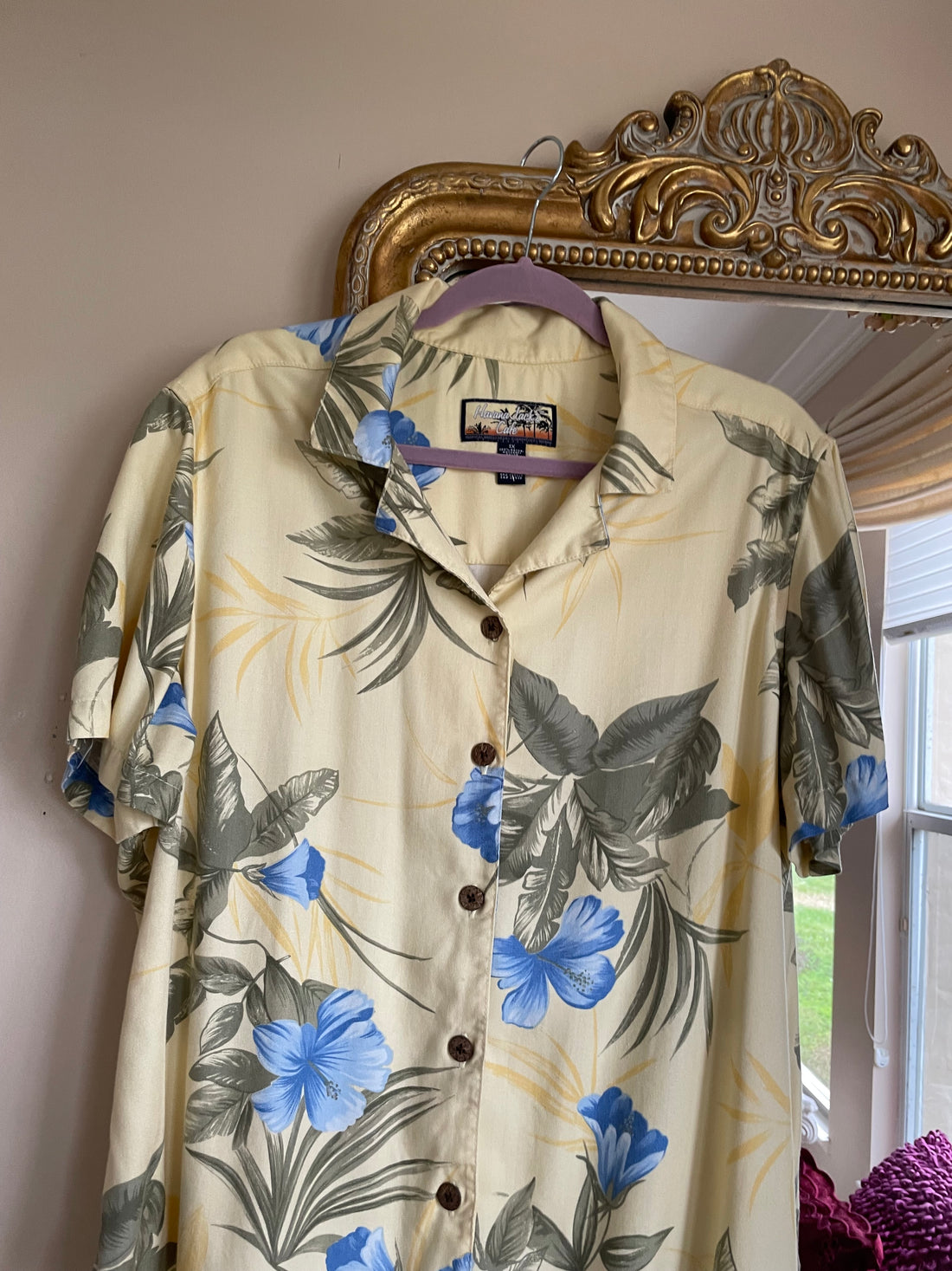 Vintage 90s Havana Jack’s Floral Print Tropical Women’s Shirt 1X