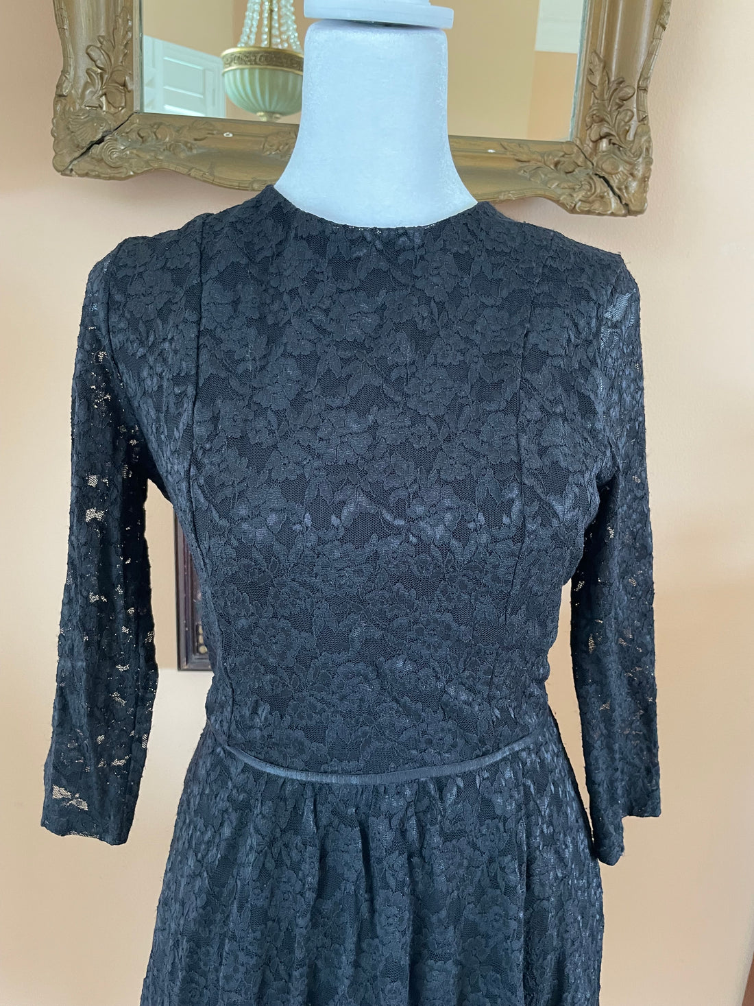 2000s Victoria’s Secret Black Lace Mini Dress XSP