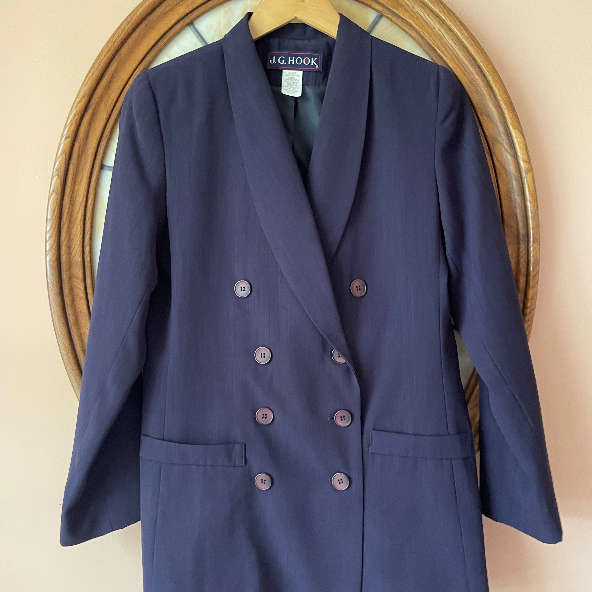 80s Vintage Navy Retro Stylish Jacket S/M