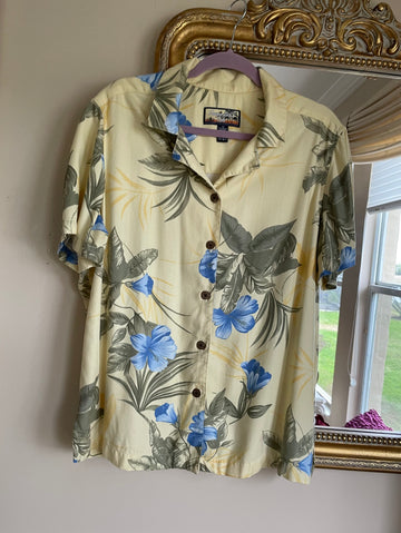 Vintage 90s Havana Jack’s Floral Print Tropical Women’s Shirt 1X