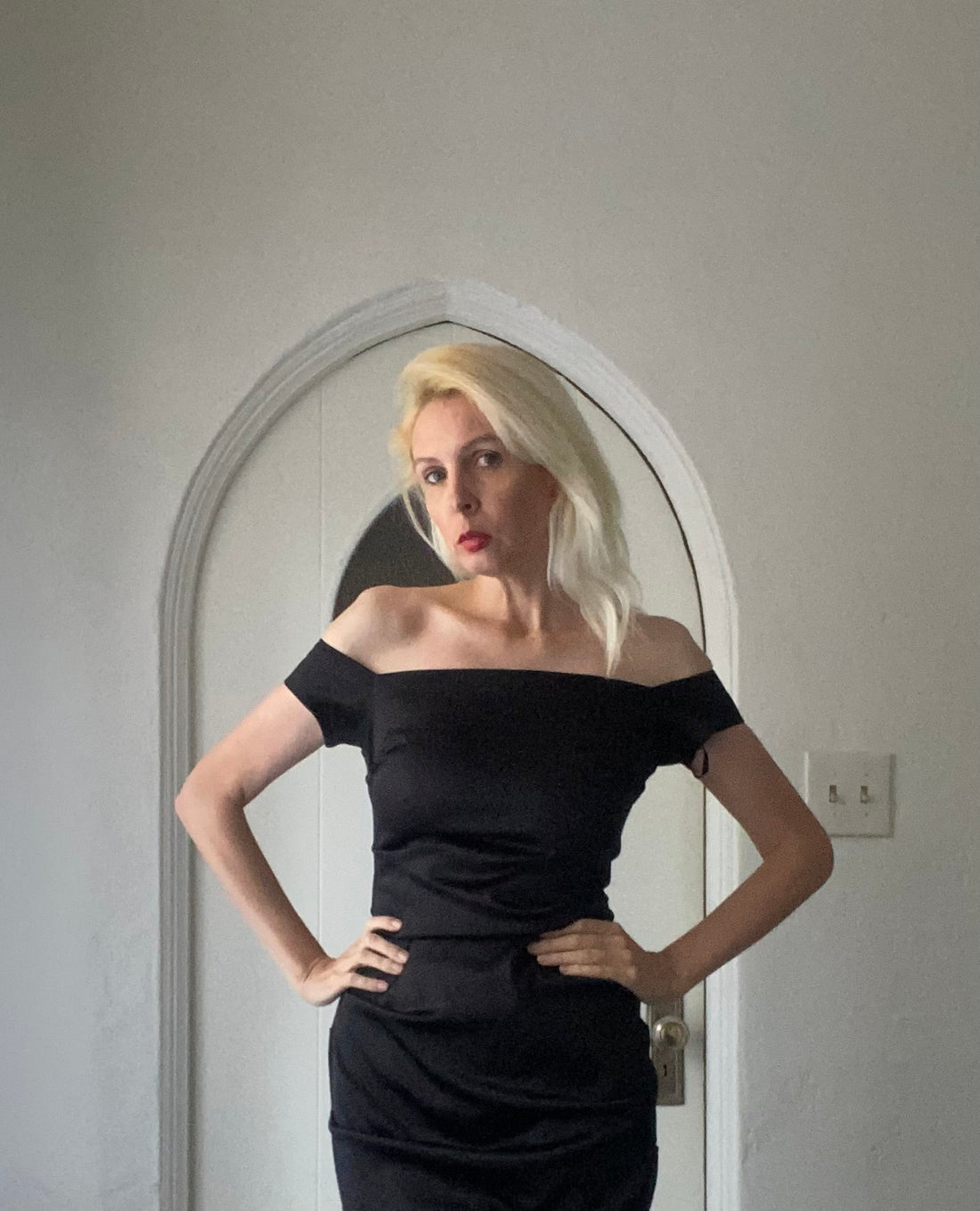 90s black cocktail dress