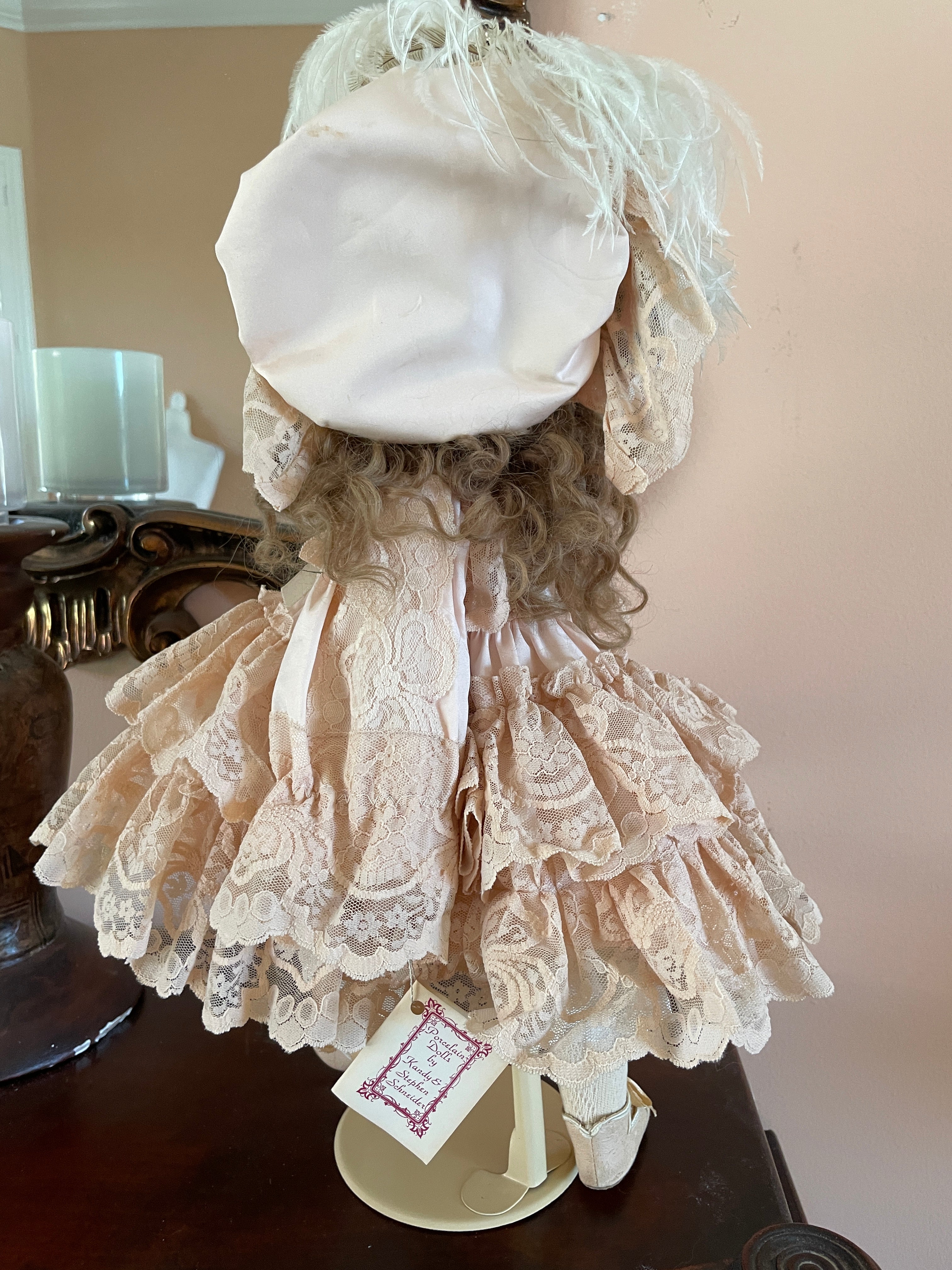 専用　ヴィンテージ　LADY ALTERNATELY DRESS　ベージュ　S 40497 - House of Wu