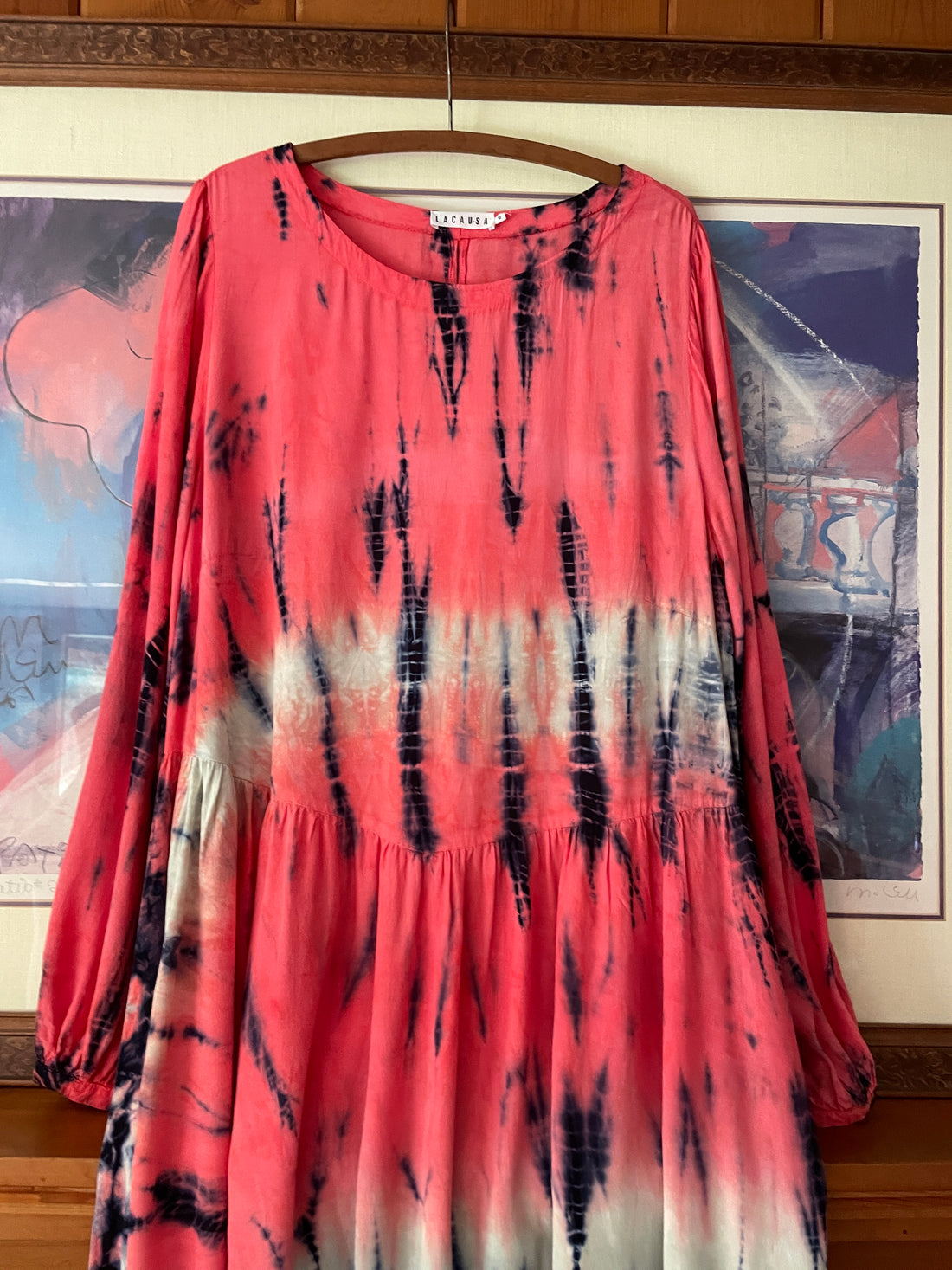 2000s boho tie dye dress