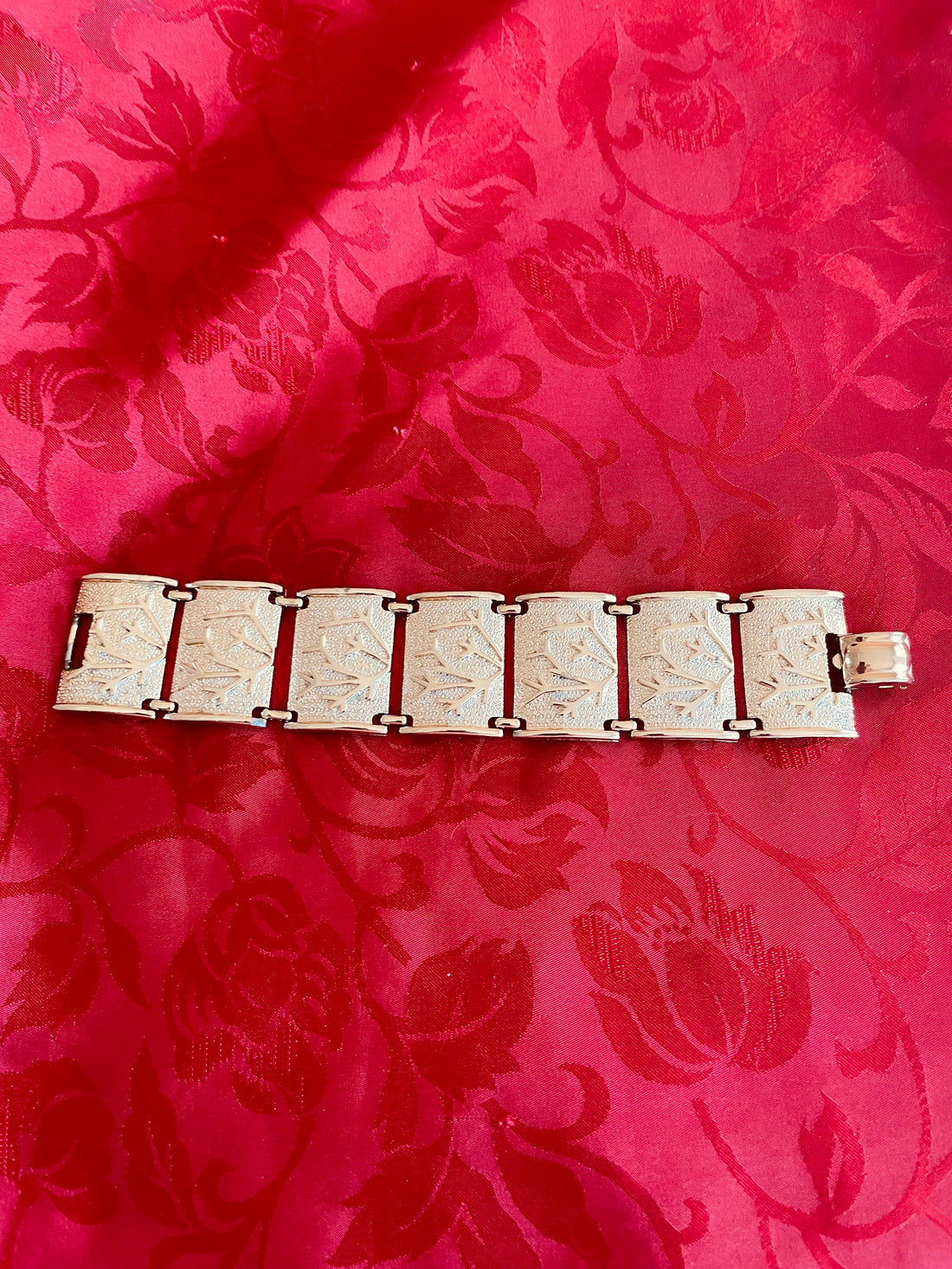 Vintage Signed Coro Brushed Gold Tone Cuff Bracelet