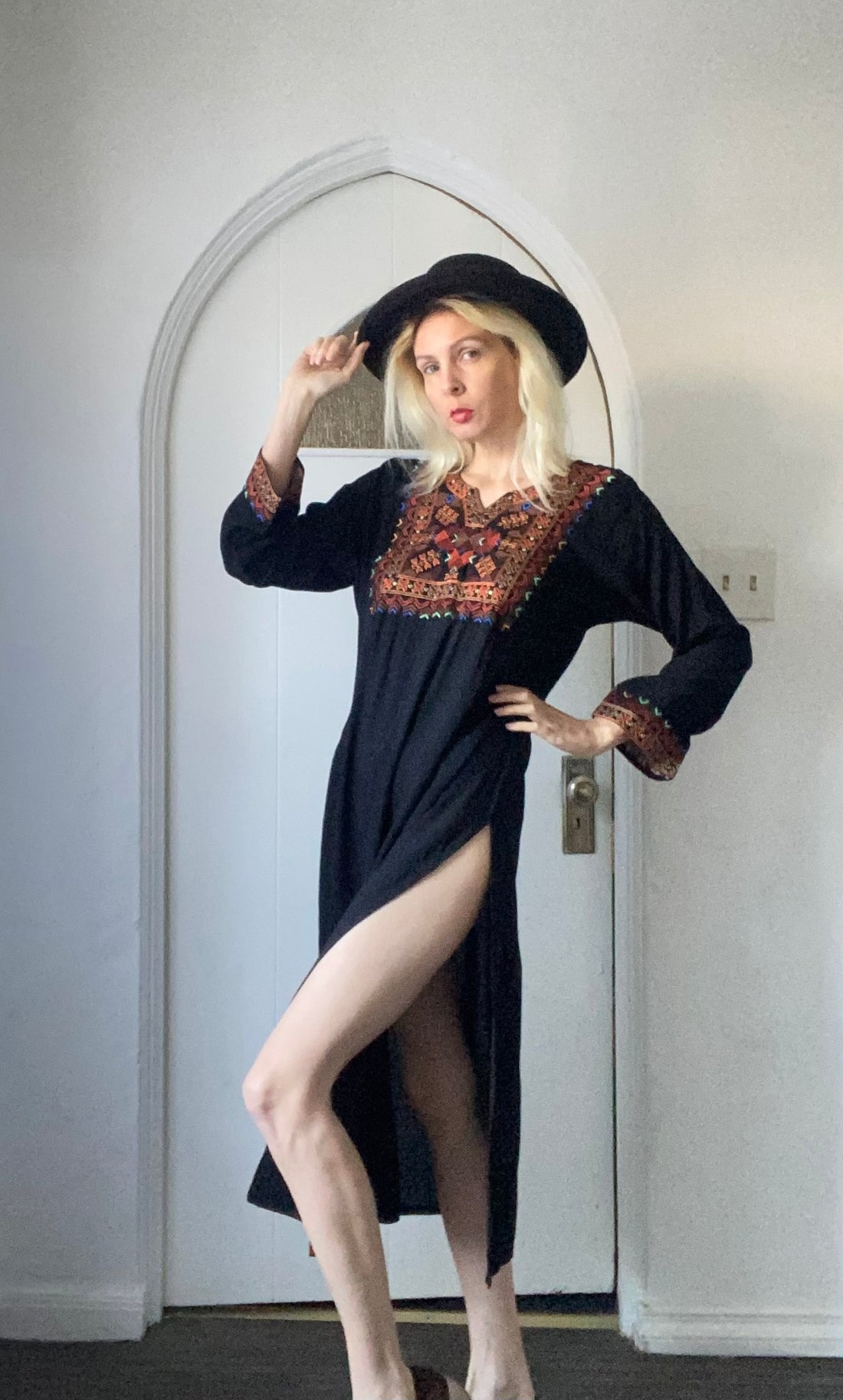 Black Boho Dress