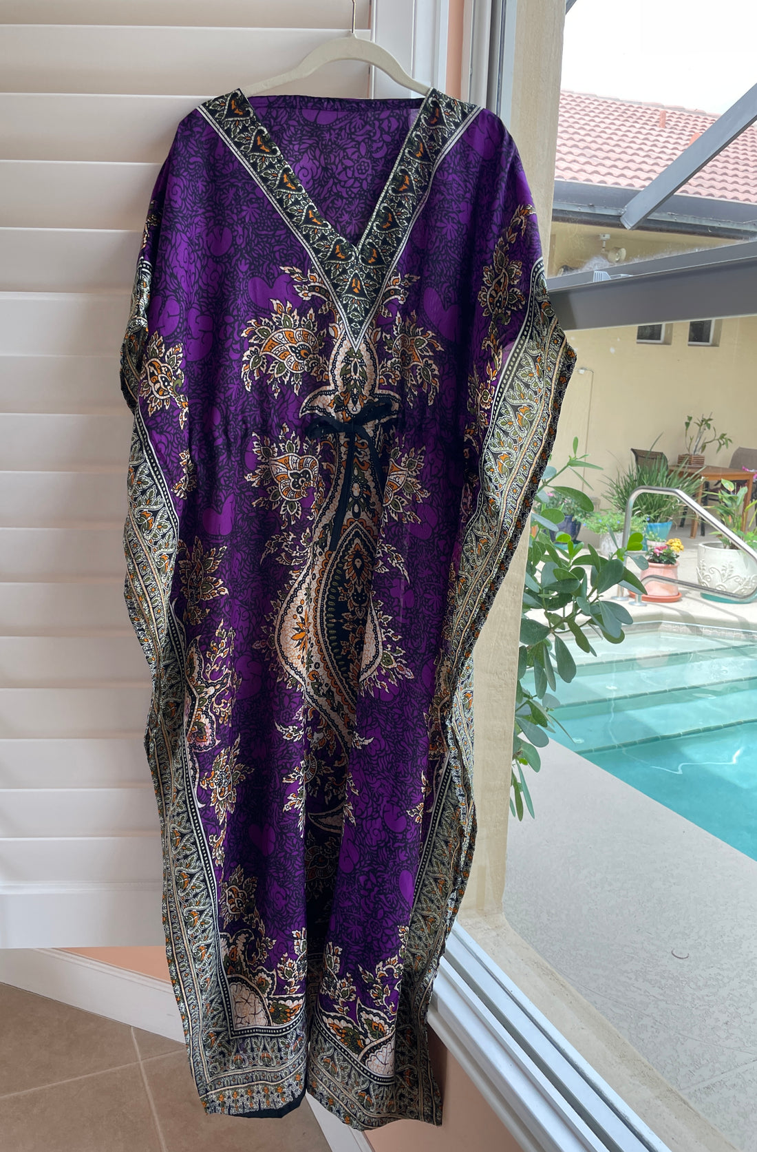 Purple lounge caftan