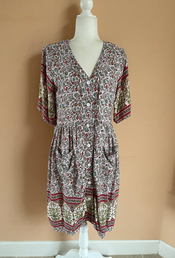2000s floral casual dress