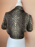 2000s Animal Print Short Sleeve Top 