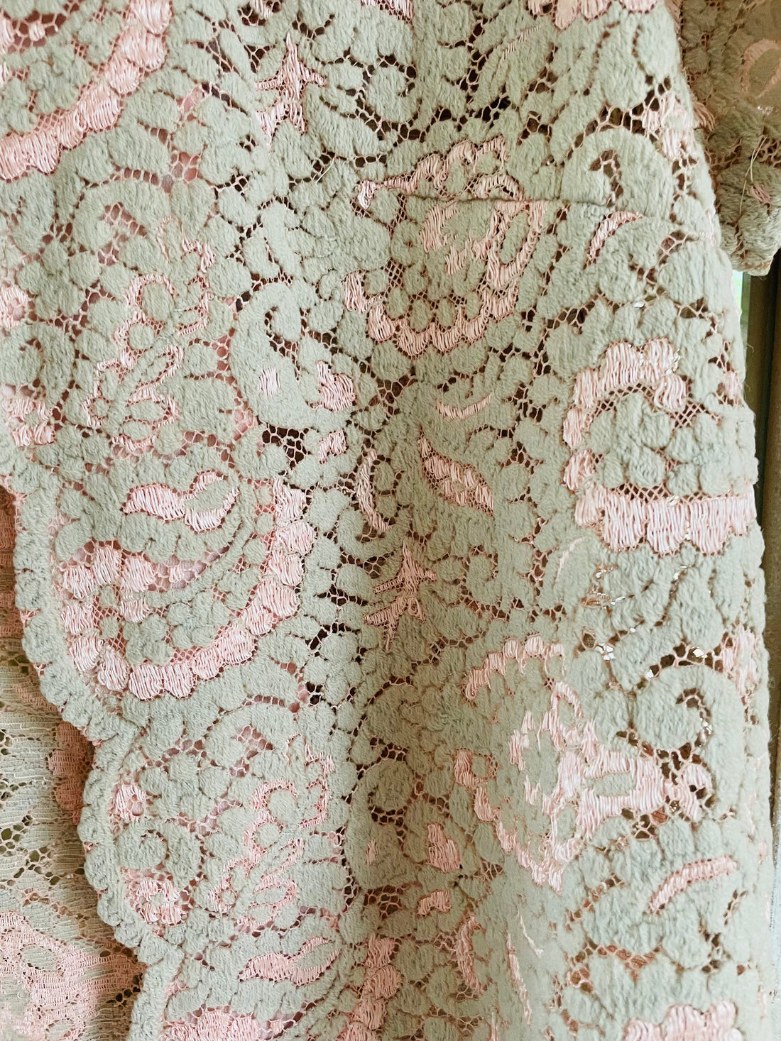 90s Vintage Handmade Dreamy Scalloped Jacket Top M