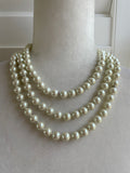 80s Pearl glass necklace 