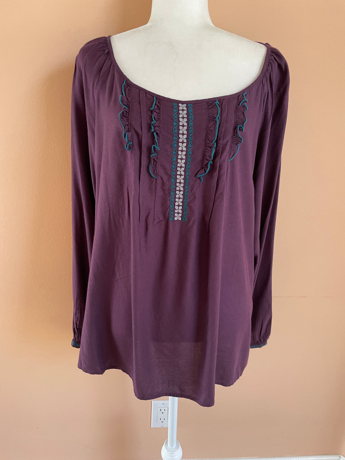 Gloria Vanderbilt Boho top