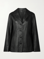 90s Vintage Women’s Classic Black Leather Jacket. M