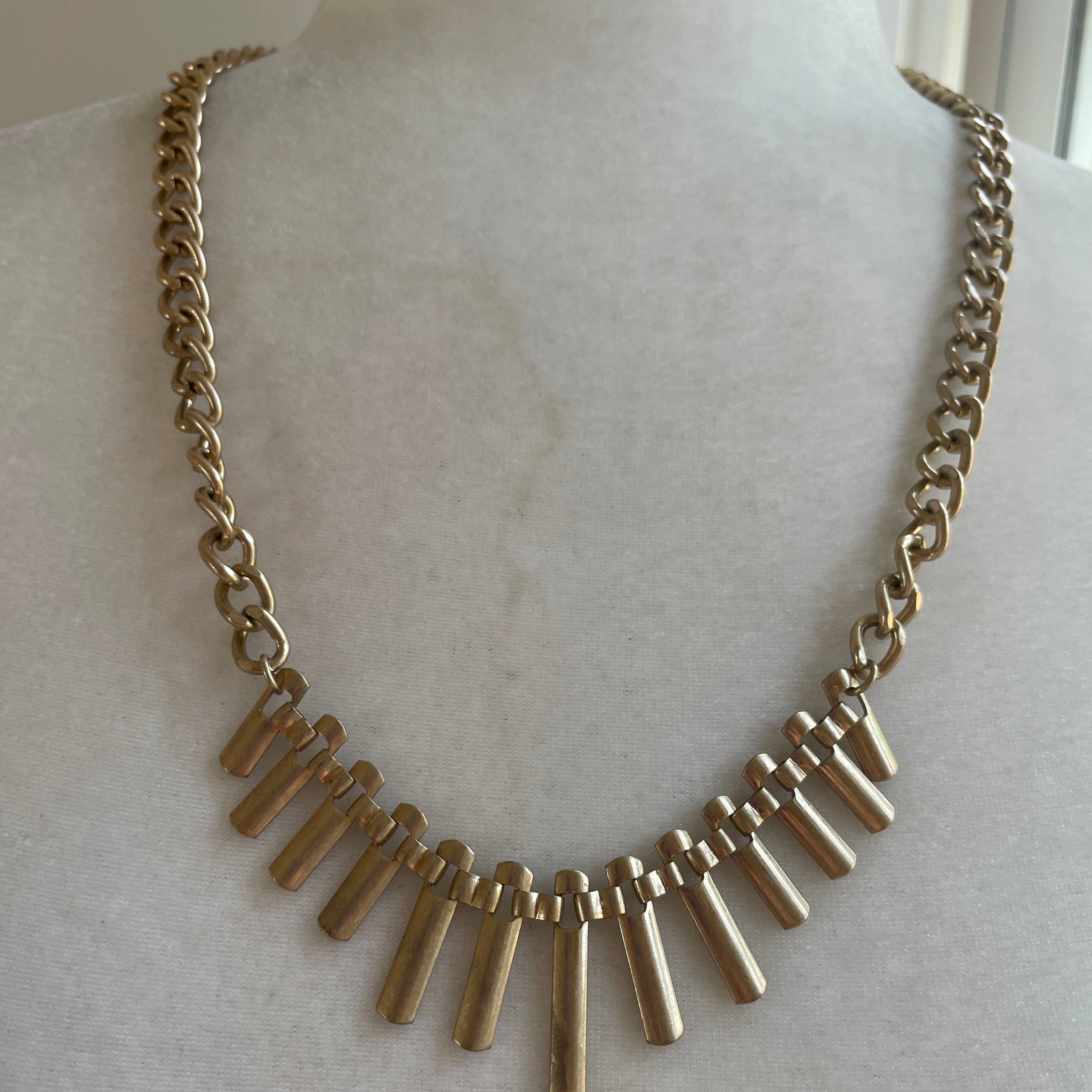 80s Egyptian Style Necklace 