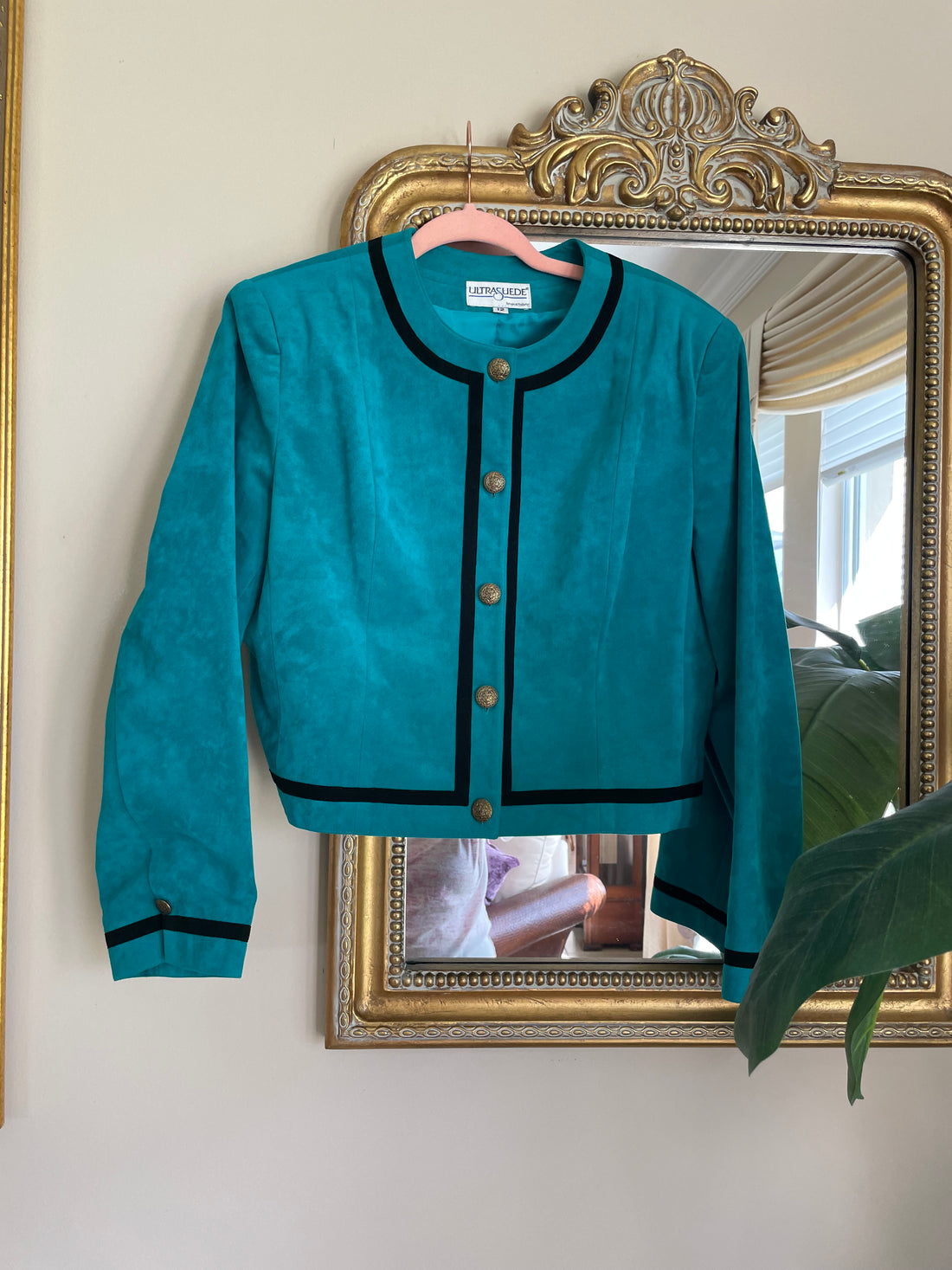 Authentic 80s Vintage Ultra Suede Cropped Jacket M
