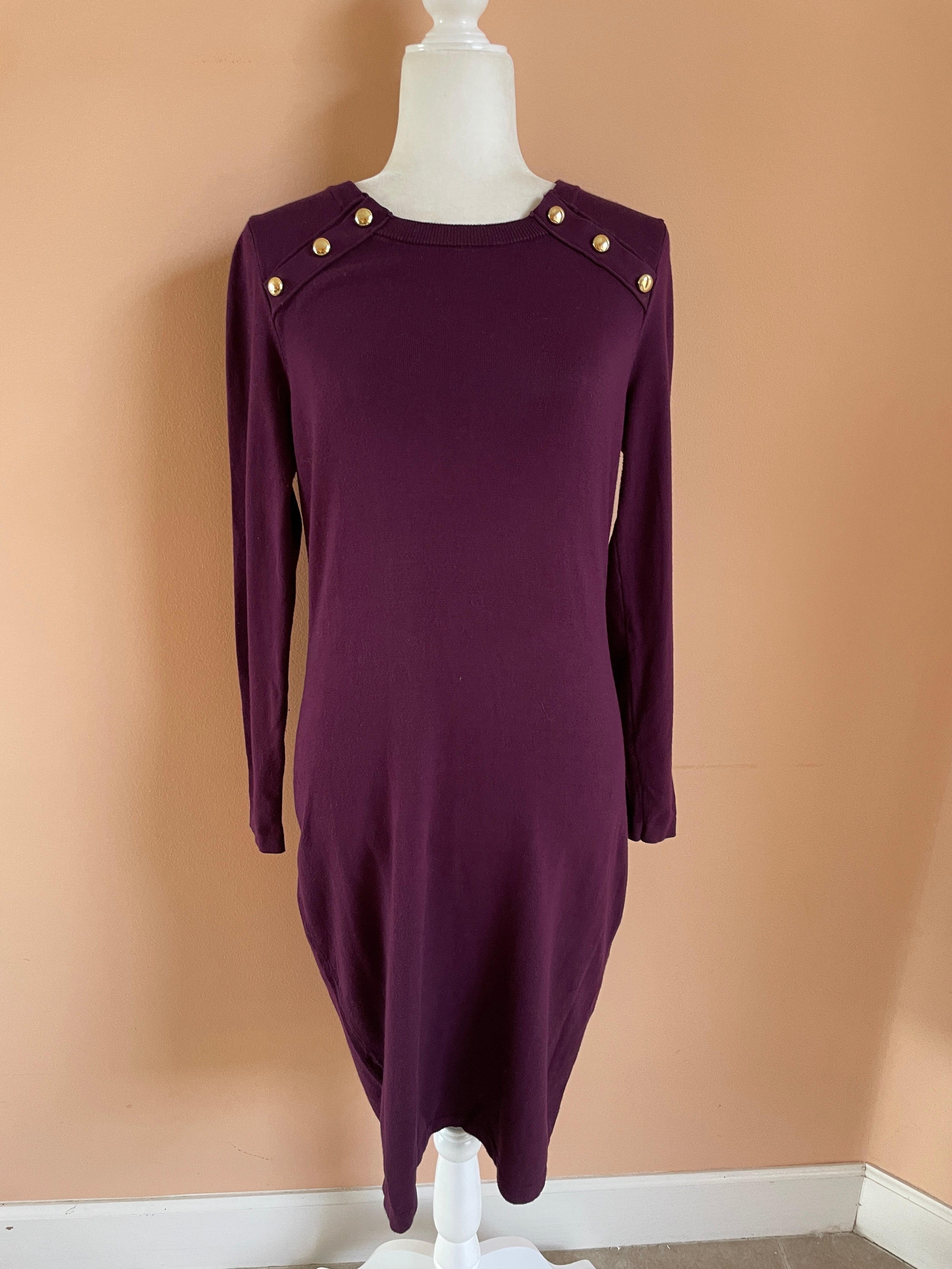 Burgundy calvin klein outlet dress