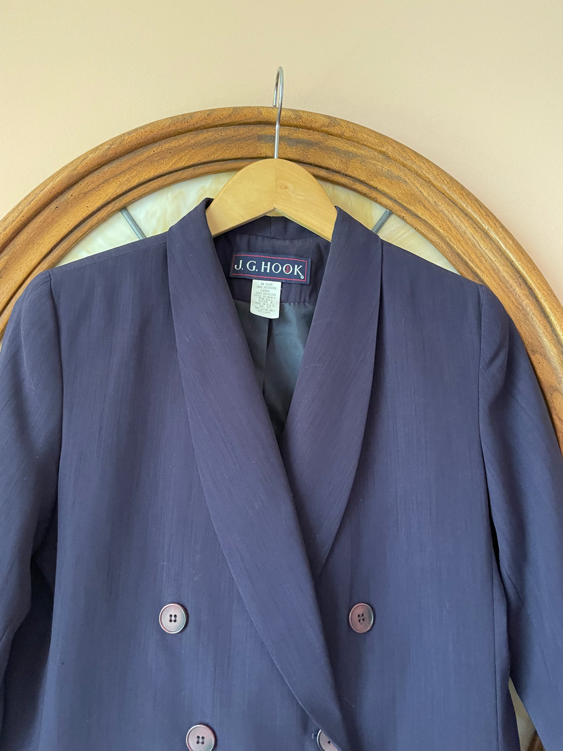 80s Vintage Navy Retro Stylish Jacket S/M