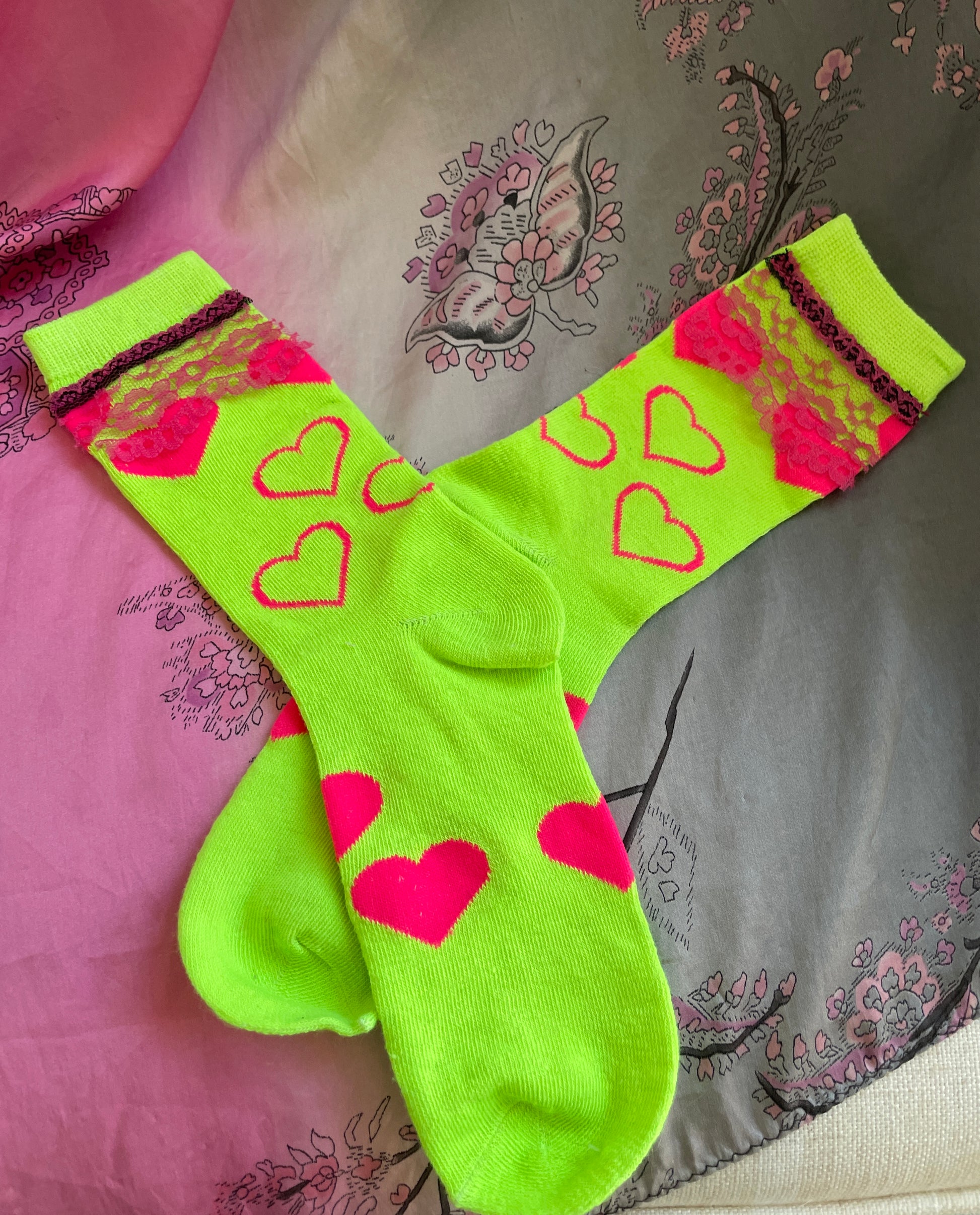 Heart Socks Too Cute Blondes in Heaven Heart Socks