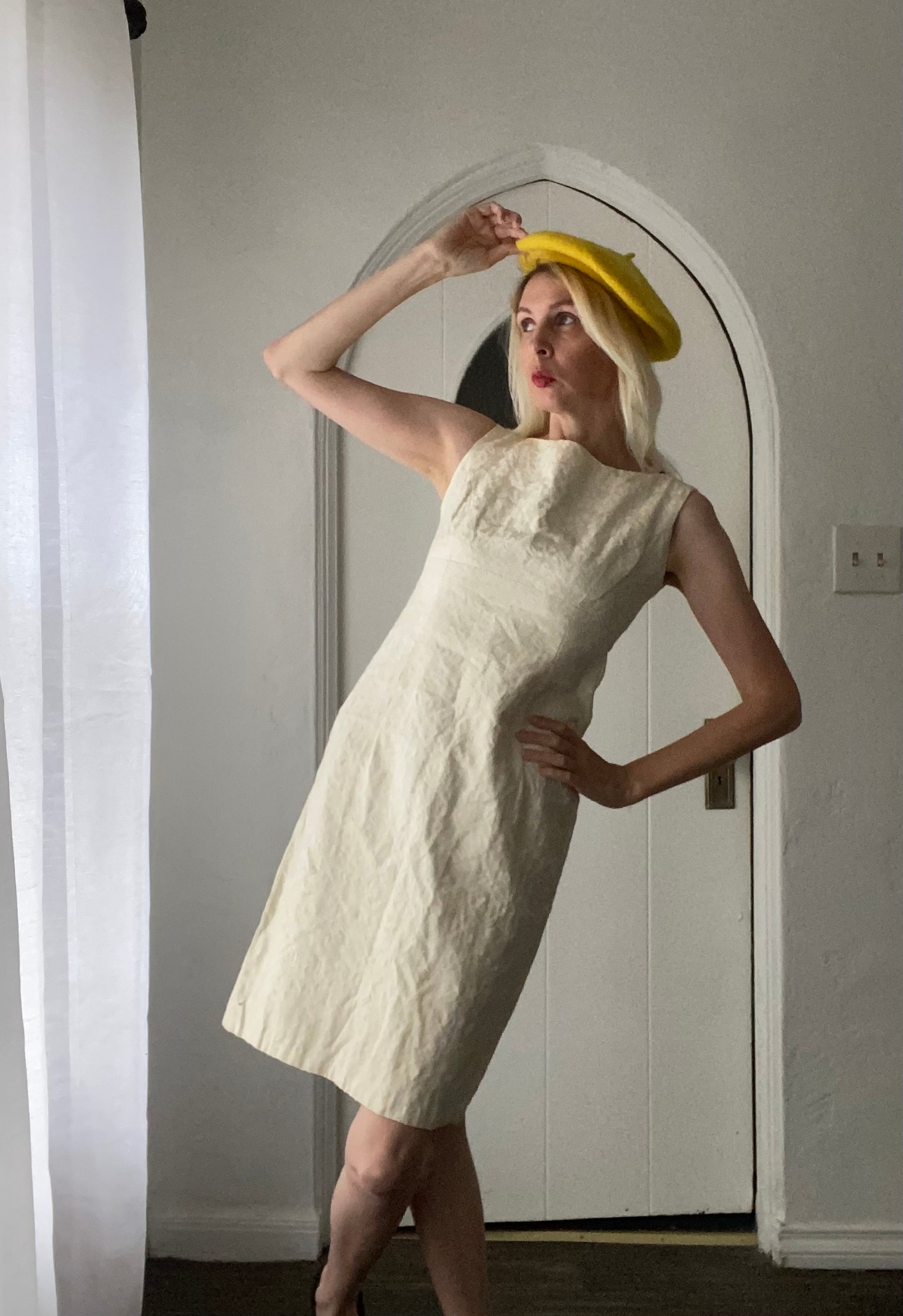 cream brocade dress Kaylee Brocade Dress in Cream
