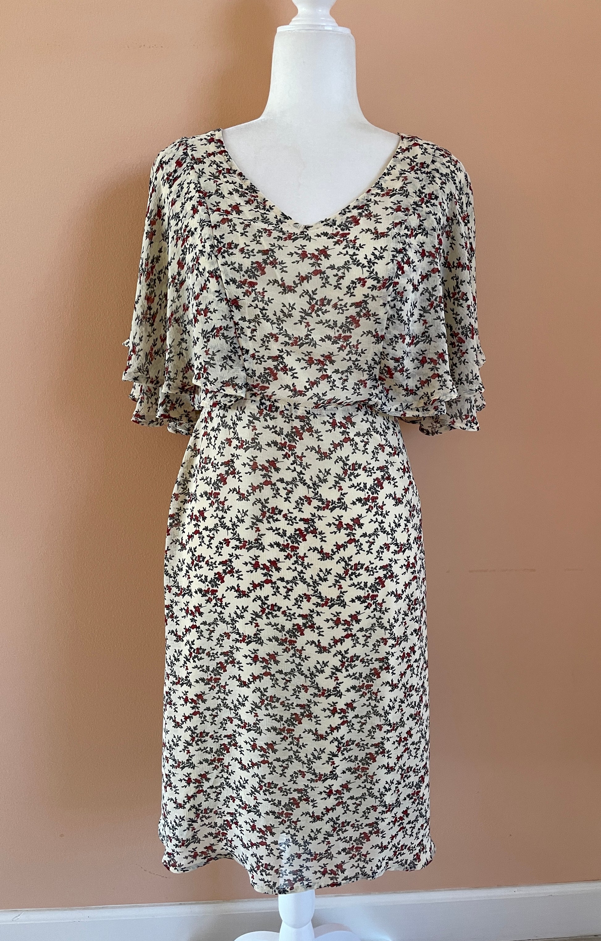 2000s Floral Print Dress 2000s Tiny Floral Print Lovely Summer Dress S