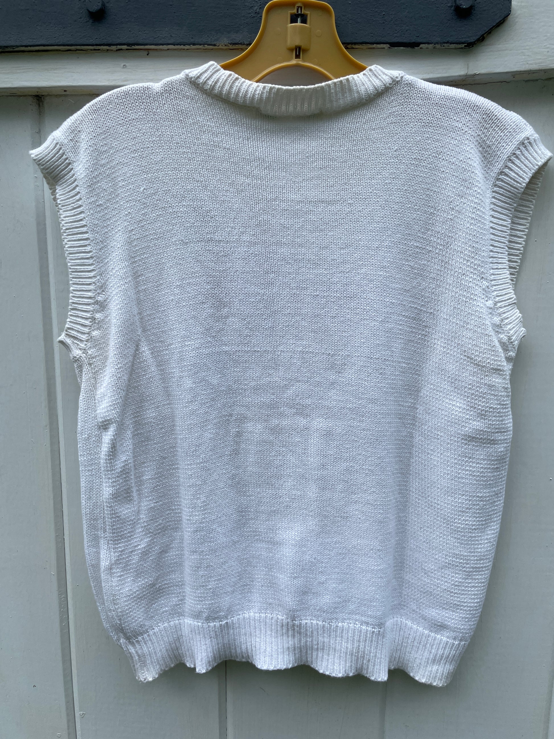 70s Mariea Kim Handmade Wool Blend Knit Vest Top