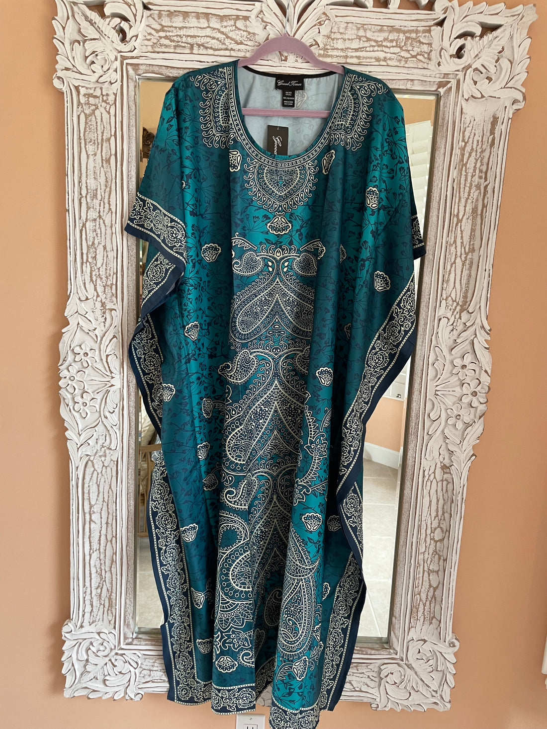 Resort Wear Caftan Dress Lounge Beach One Size
