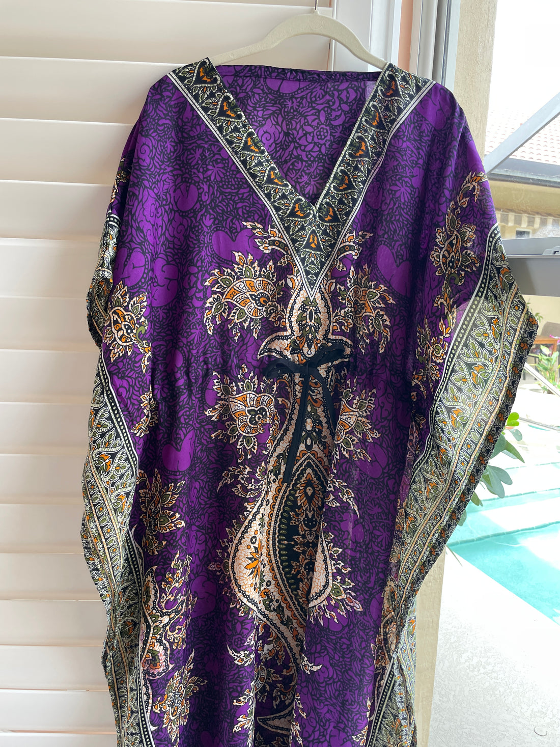 Purple lounge caftan