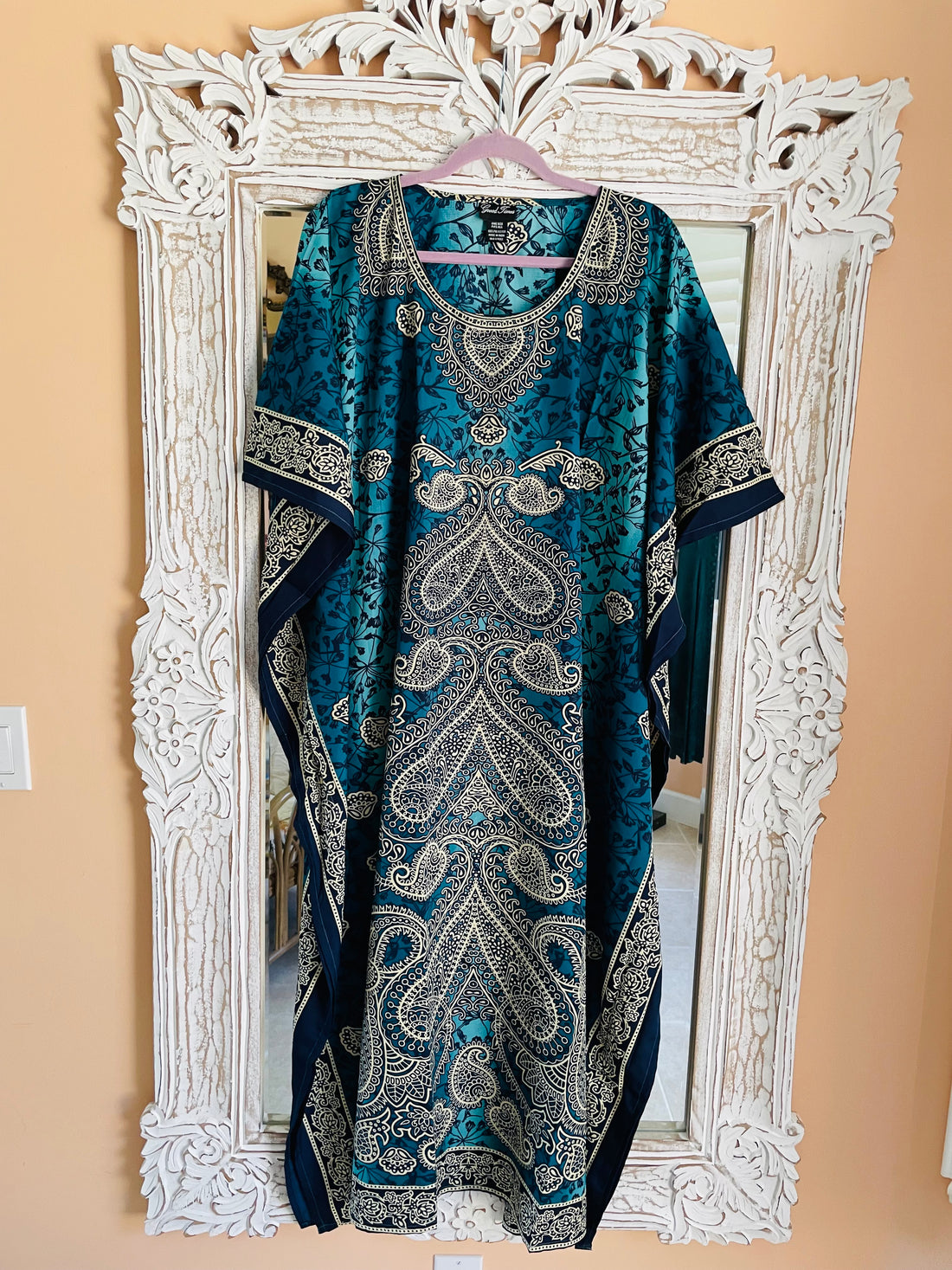 Boho Caftan Dress Lounge Wear Beach Evening Maxi Gown Plus Size