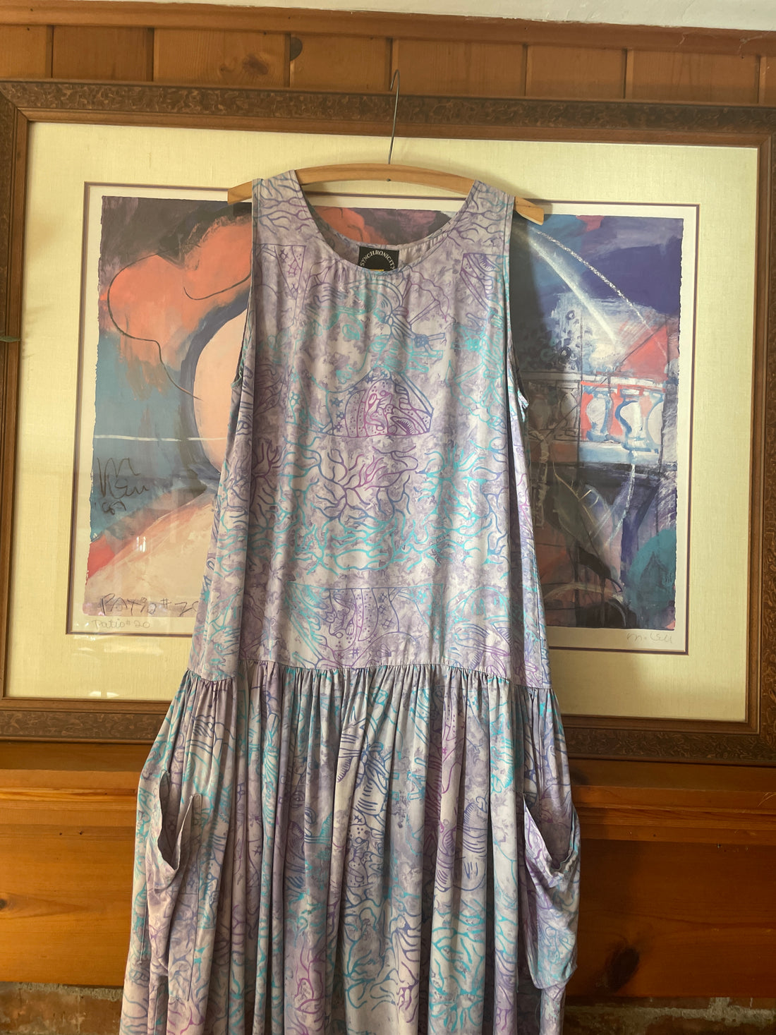 2000s Boho midi dress