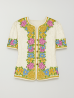 Designer Adrianna Papell 100% Silk Floral Top M
