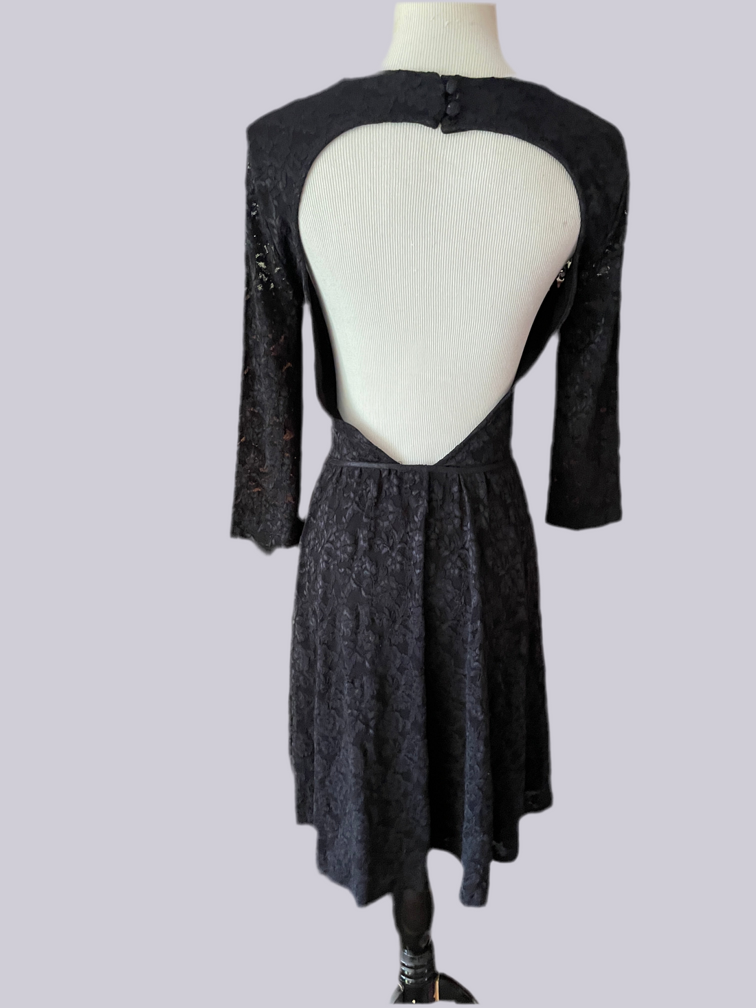 2000s Victoria’s Secret Black Lace Mini Dress XSP
