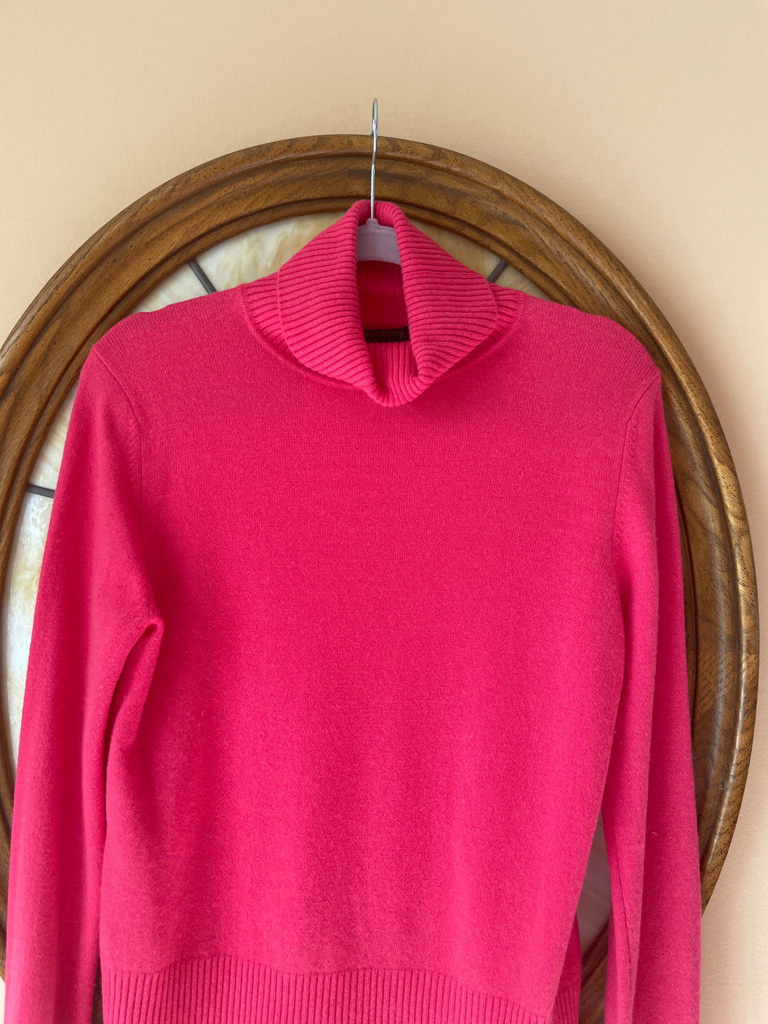 90s Vintage 100% Cashmere Classic Turtleneck Pullover Sweater L