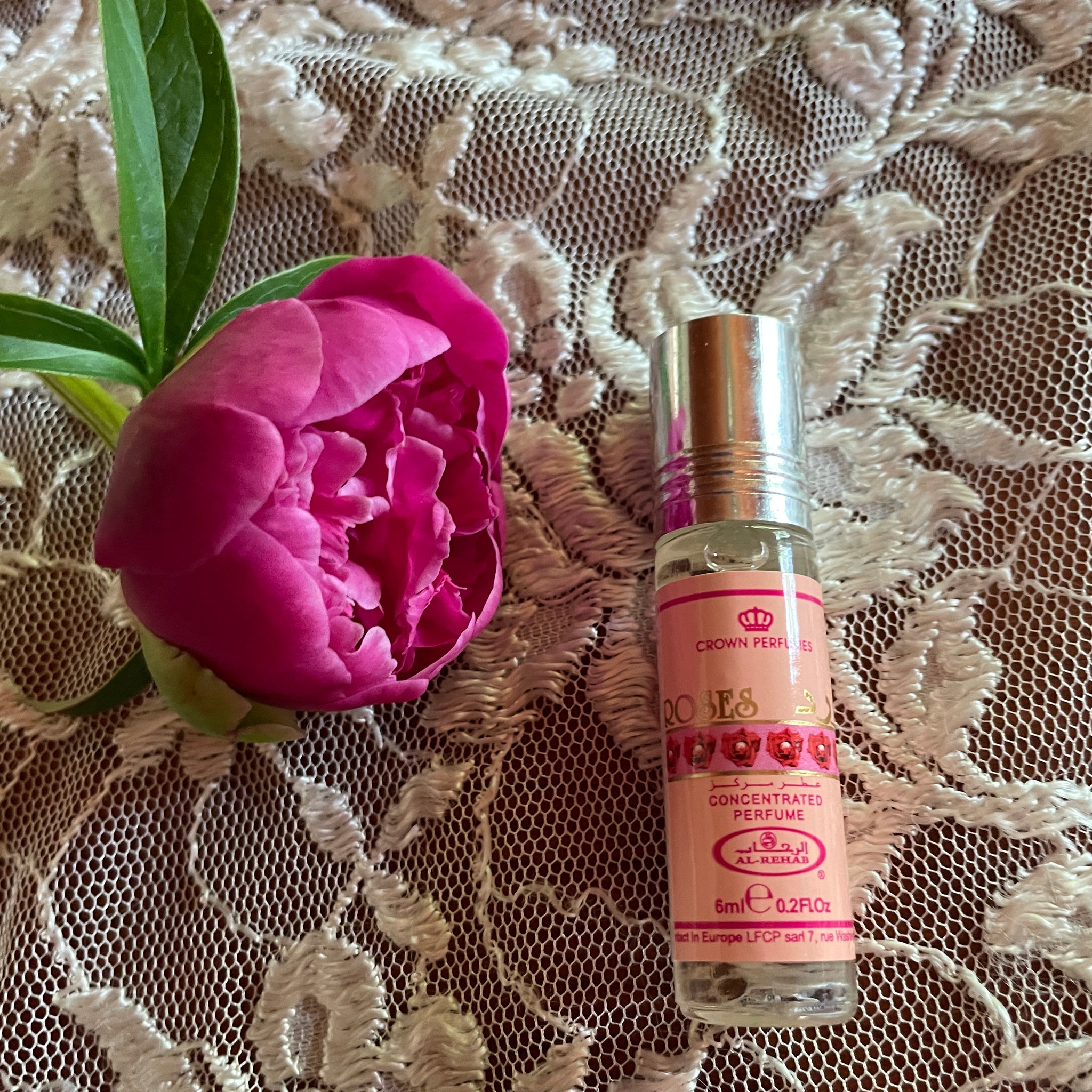 AL- REHAB Concentrated Rose Roller Perfume Oil 6ml 20oz     New in Box