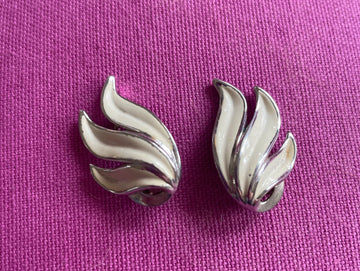 60s Trifari clip earrings
