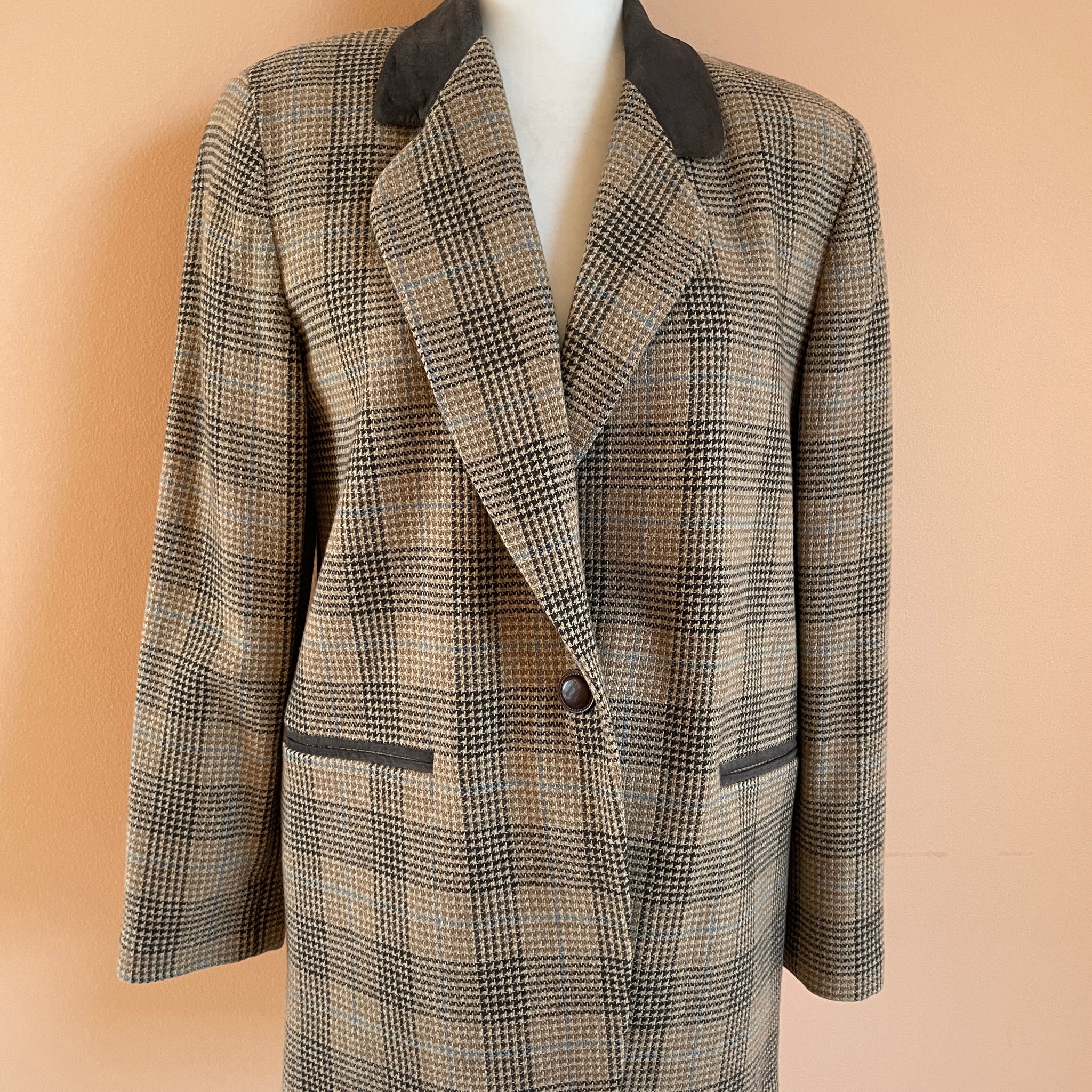 80s classic designer wool blazer jacket