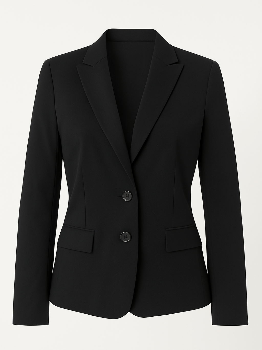 90s Vintage Anne Klein Classic Black Blazer Jacket Sm