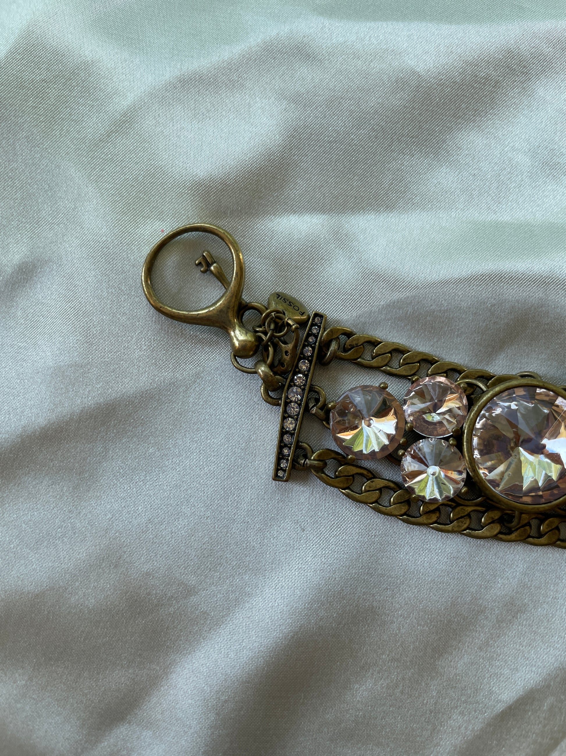  Gypsy Girl Vintage 80s Gold Tone Matching Necklace & Bracelet Set