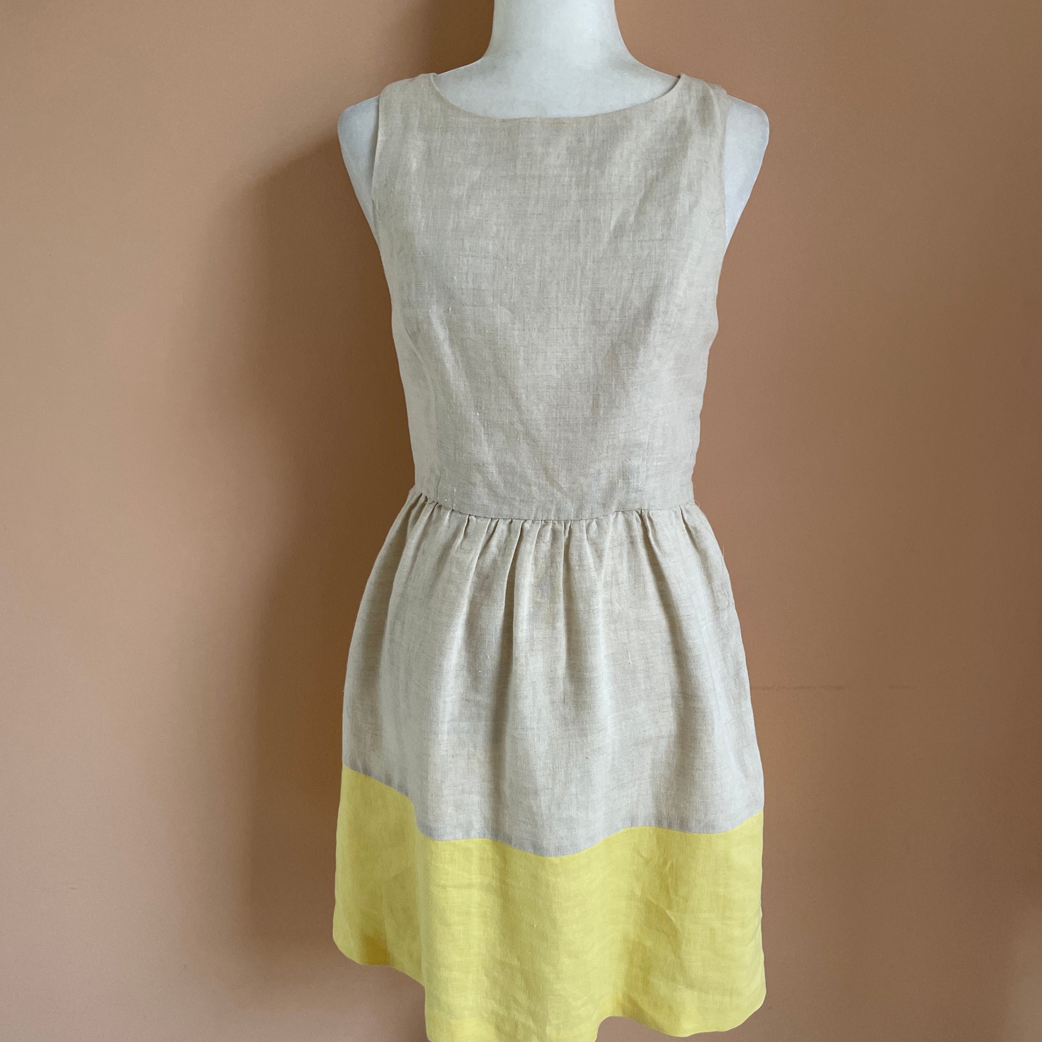 1990's linen vintage dress