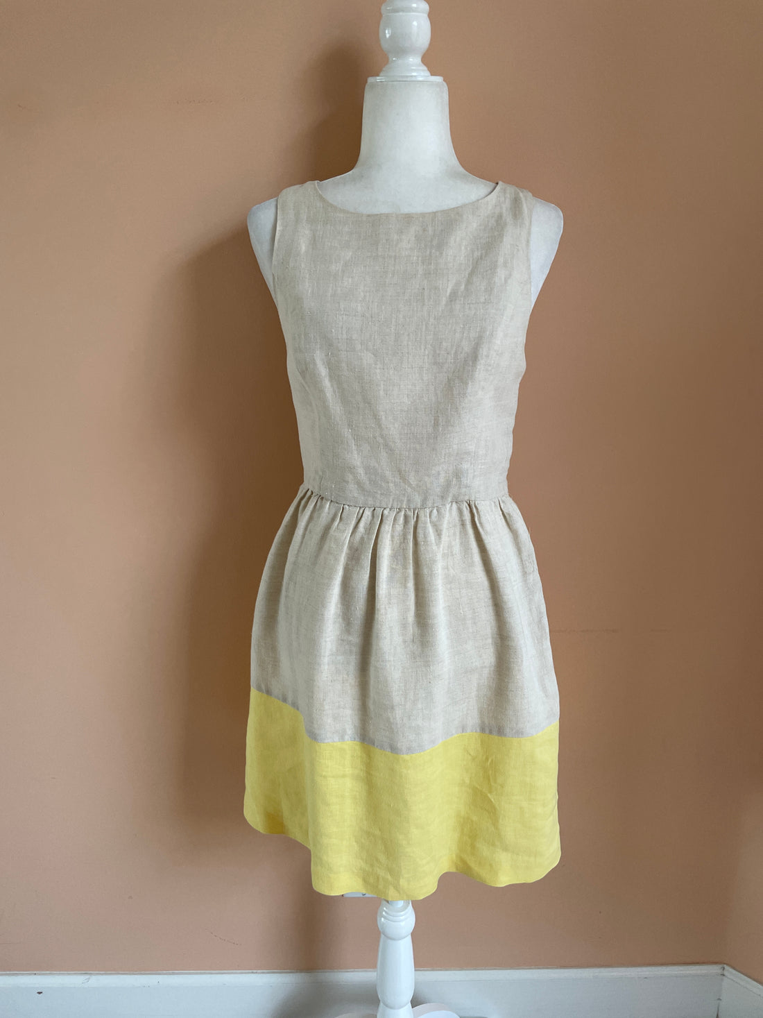 1990's linen vintage dress