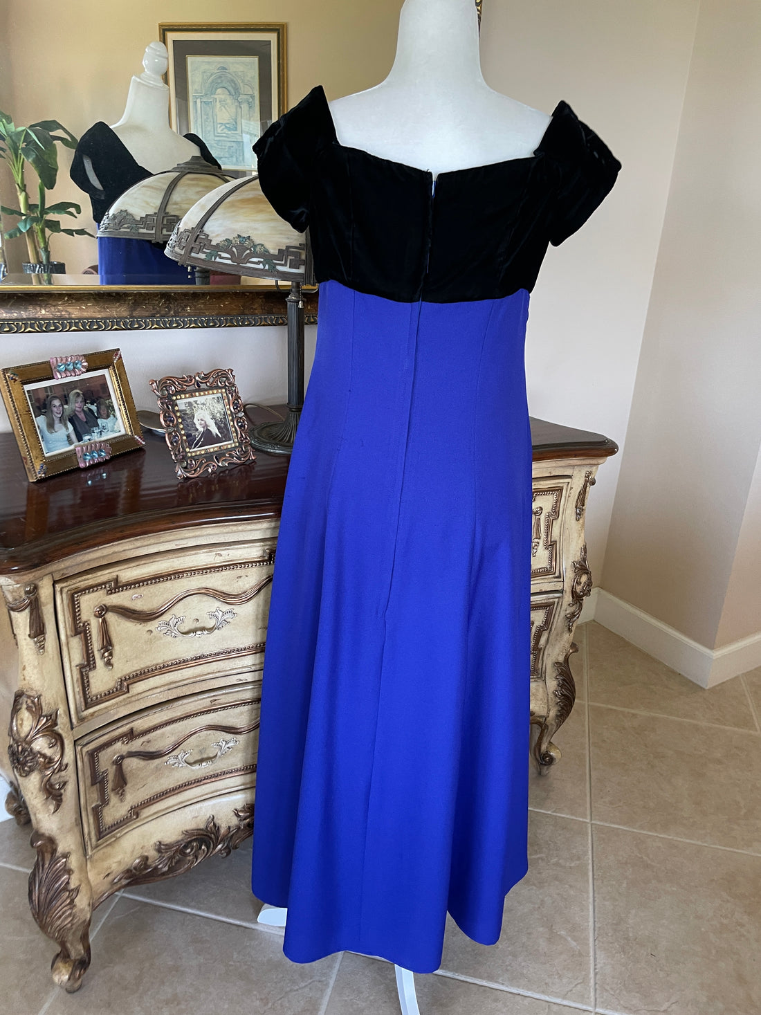 oleg Cassini evening dress