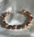 1960's/1970's prong set galss beaded bracelet